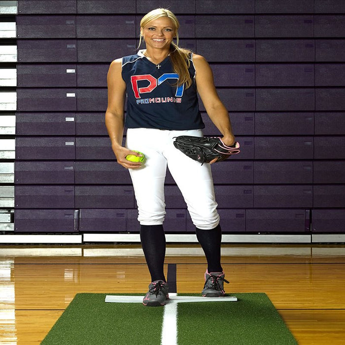 Aer-Flo® Sports ProMounds Jennie Finch Foam Back Pitching Mat with Powerline MP2038
