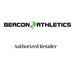 The Beacon Athletics logo features the brand name in bold black capital letters, separated by a green icon of a ball with motion lines. Below the logo, the words "Authorized Retailer" are centered in a black serif font against a plain white background.