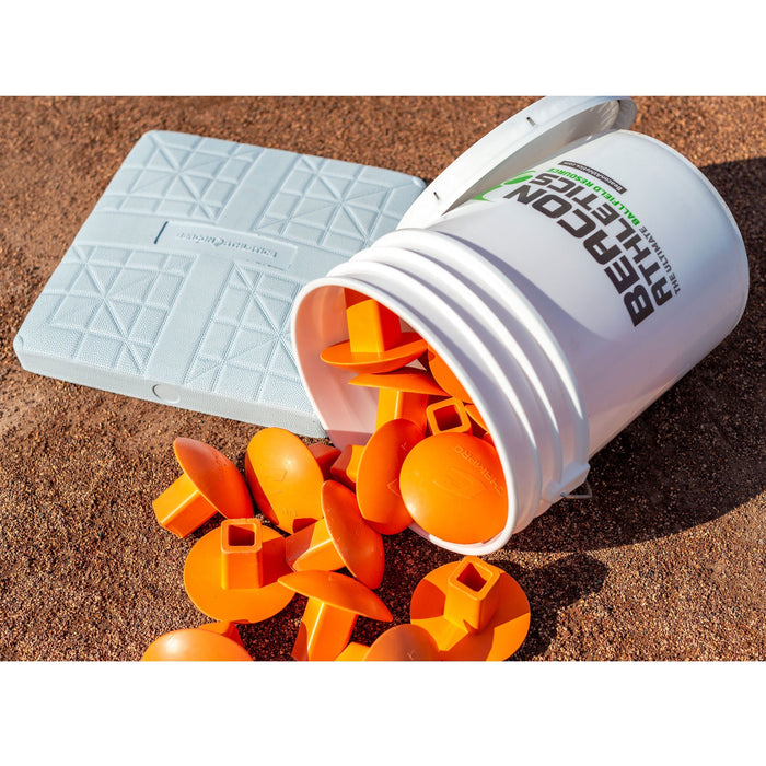 Beacon Athletics Base Anchor Plug with Bright Orange Cap Design 301-100-020