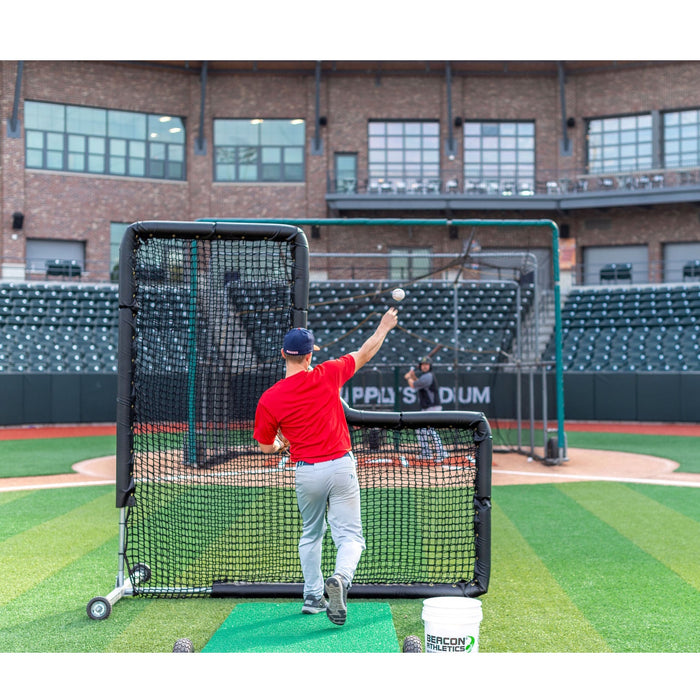 Beacon Athletics TUFFScreen 8×8 Pitcher’s L Screen