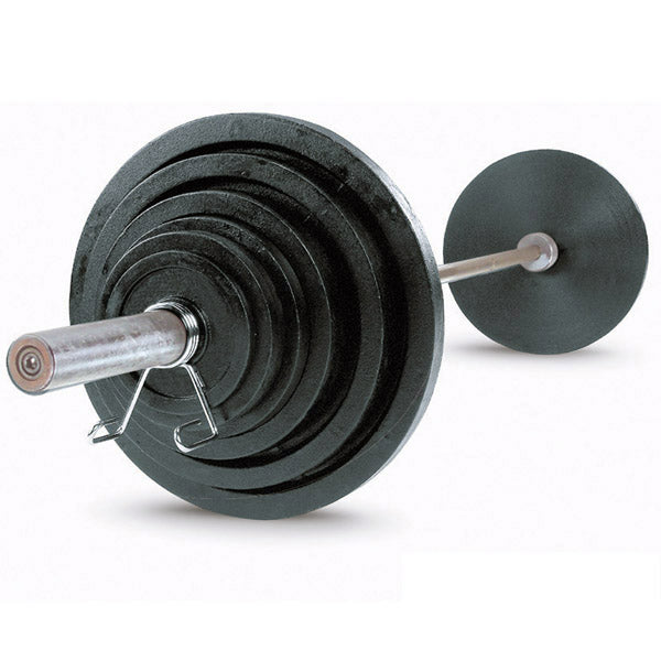 Body-Solid 100lb. Black Cast Iron Olympic Plate OPB100