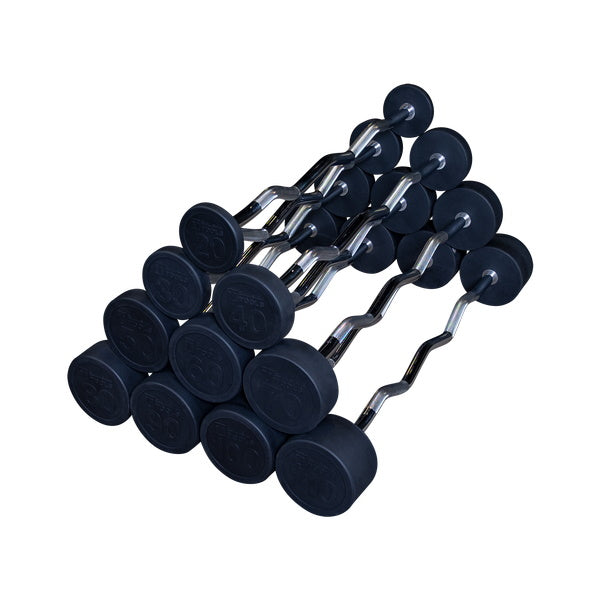 Body-Solid 100 lb. Fixed Weight Ez-Curl Barbells SBZ100