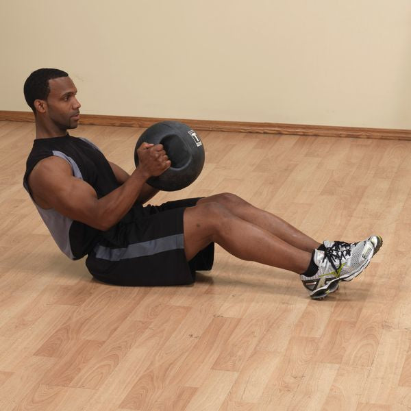 Body-Solid 20lb. Black Medicine Ball Dual Grip BSTDMB20