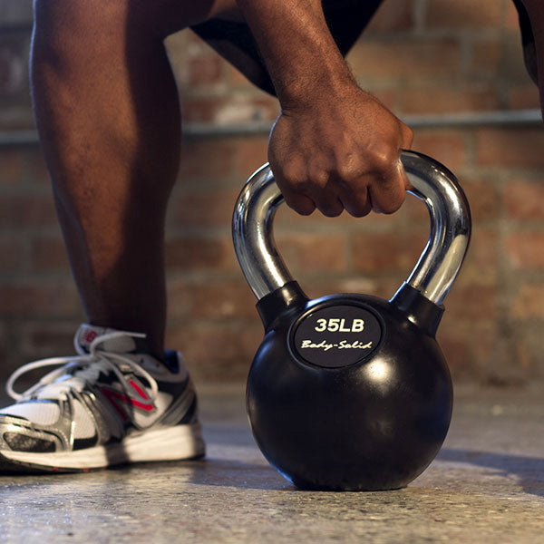 Body-Solid 55 lb. Chrome Premium Kettlebell KBC55