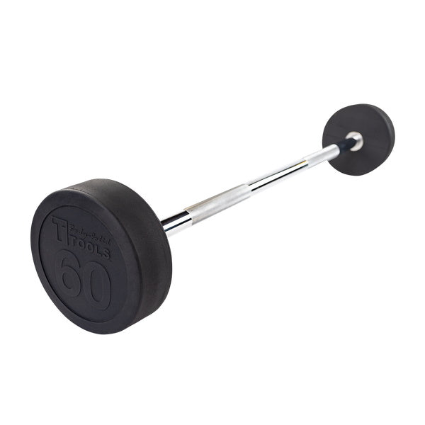 Body-Solid 60lb. Rubber Coated Fixed Straight Barbell SBB60