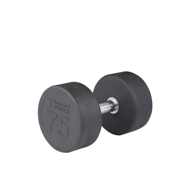 Body-Solid 75 lb. Premium Round Rubber Dumbbell SDP75