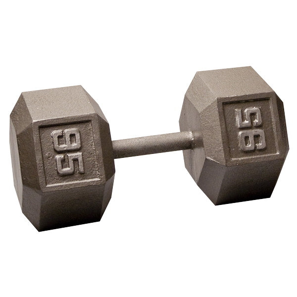 Body-Solid 95 Lb. Cast Iron Hex Dumbbell SDX95