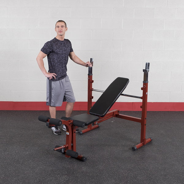 Body-Solid Best Fitness Olympic Bench with Leg Developer BFOB10