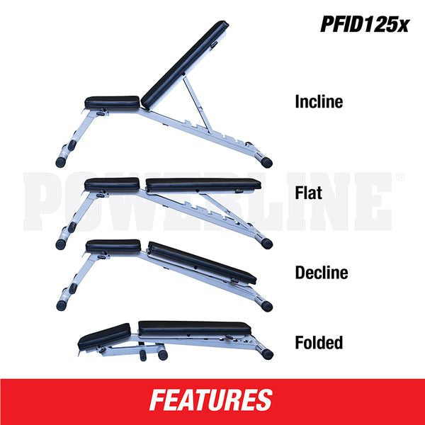 Body-Solid Powerline Fully Assembled FID Bench PFID125X