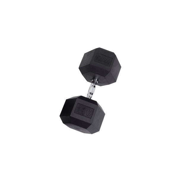 Body-Solid 110 Lb. Rubber Hex Dumbbell SDR110