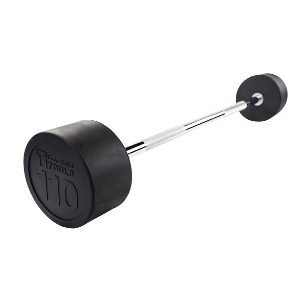 Body-Solid 110lb. Rubber Coated Fixed Straight Barbell SBB110