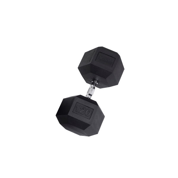 Body-Solid 120 Lb. Rubber Hex Dumbbell SDR120