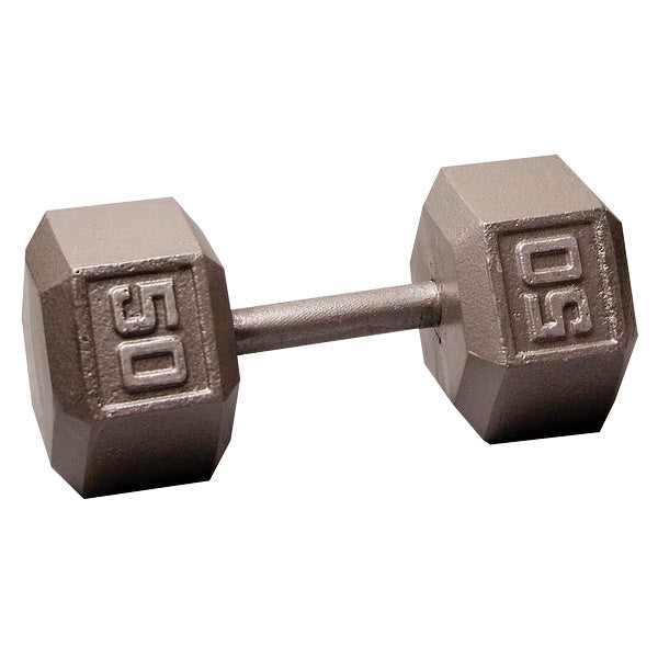 Body-Solid 50 Lb. Cast Iron Hex Dumbbell SDX50