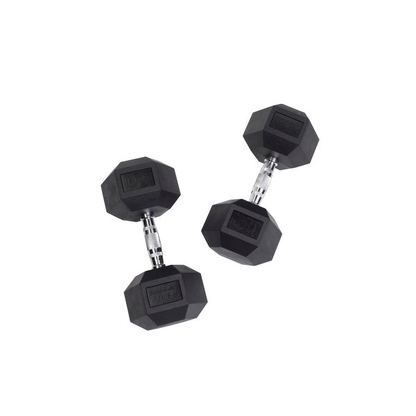 Body-Solid 50 Lb. Rubber Hex Dumbbell SDR50