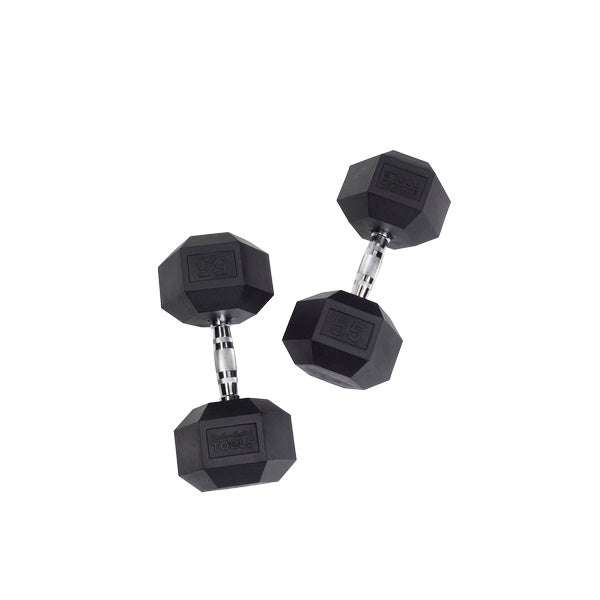 Body-Solid 55 Lb. Rubber Hex Dumbbell SDR55