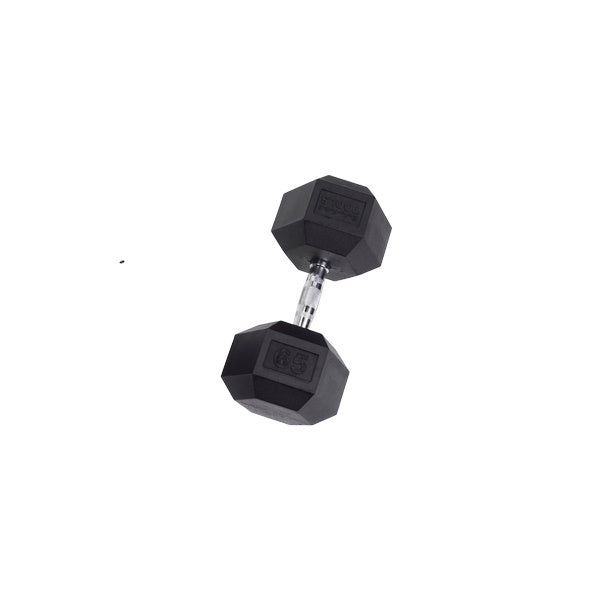 Body-Solid 65 Lb. Rubber Hex Dumbbell SDR65