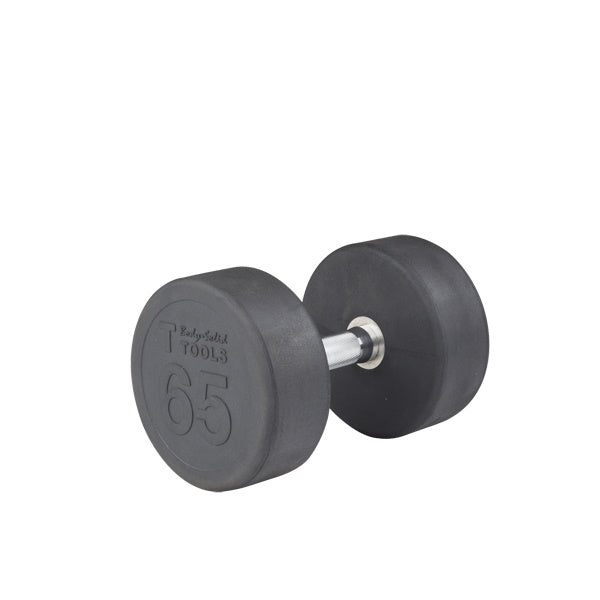 Body-Solid 65 lb. Premium Round Rubber Dumbbell SDP65