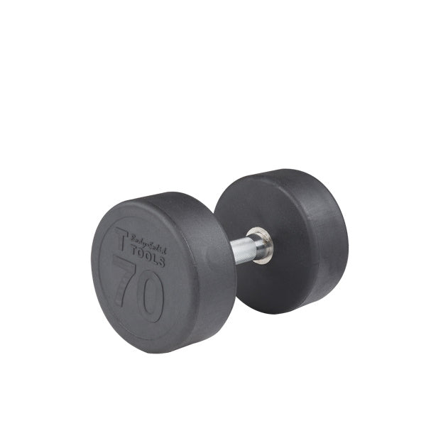 Body-Solid 70 lb. Premium Round Rubber Dumbbell SDP70