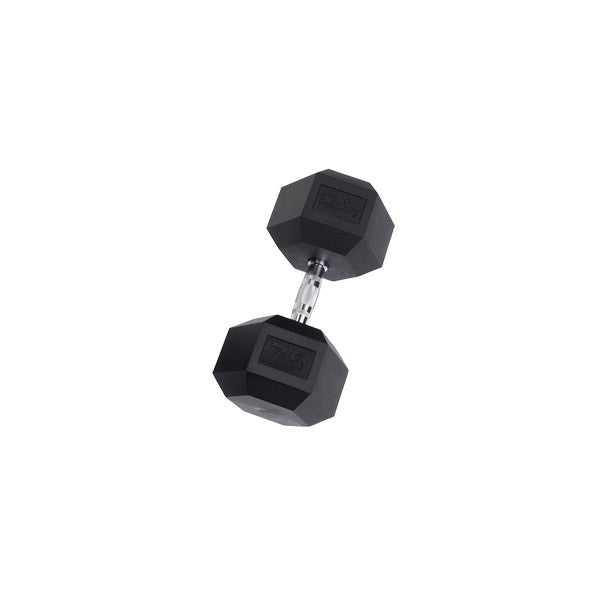 Body-Solid 75 Lb. Rubber Hex Dumbbell SDR75