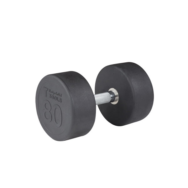 Body-Solid 80 lb. Premium Round Rubber Dumbbell SDP80