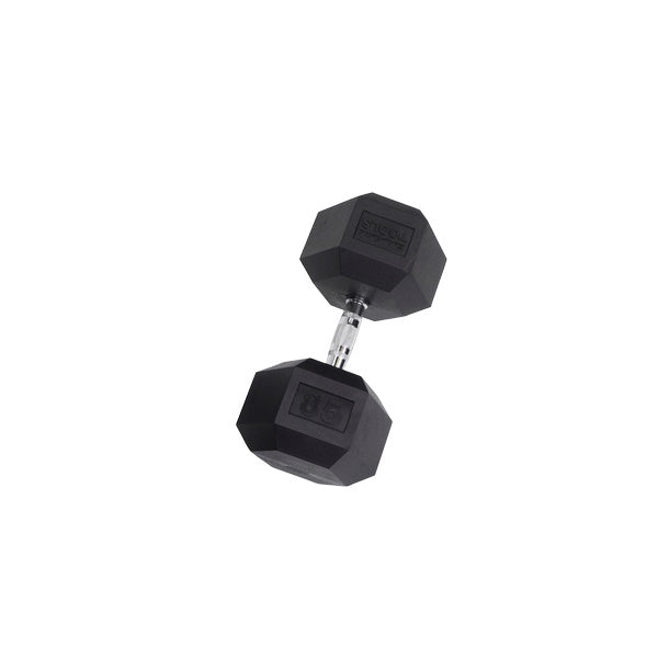 Body-Solid 85 Lb. Rubber Coated Hex Dumbbell SDR85