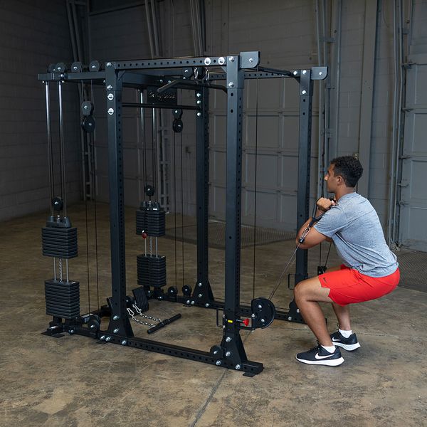 Body-Solid Functional Trainer Attachment with Weight Stacks GPRFTS