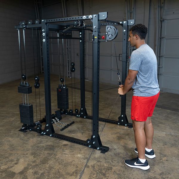 Body-Solid Functional Trainer Attachment with Weight Stacks GPRFTS