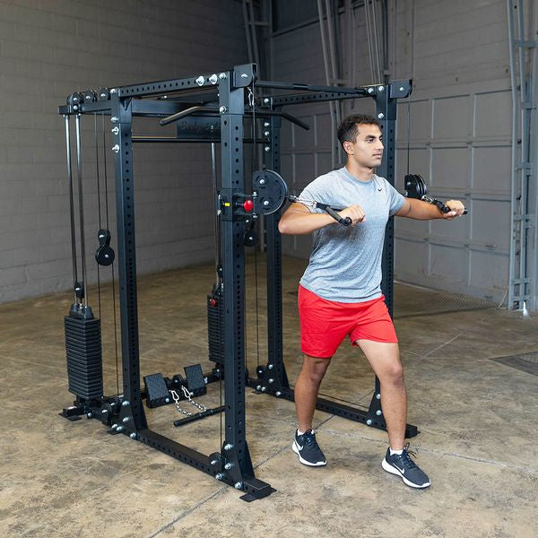 Body-Solid Functional Trainer Attachment with Weight Stacks GPRFTS