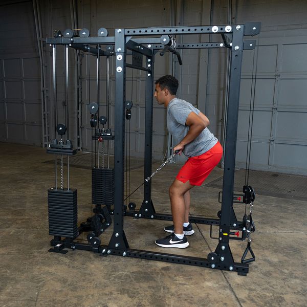 Body-Solid Functional Trainer Attachment with Weight Stacks GPRFTS