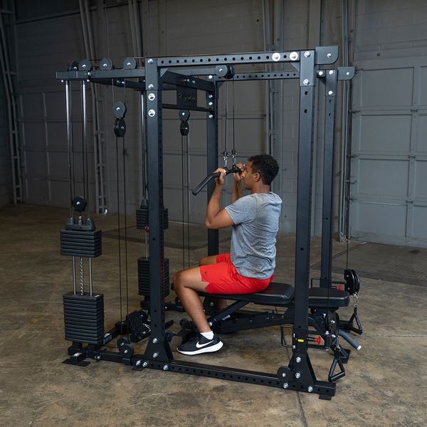 Body-Solid Functional Trainer Attachment with Weight Stacks GPRFTS