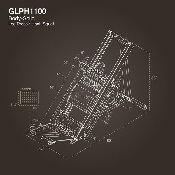 Body-Solid Leg Press & Hack Squat GLPH1100B