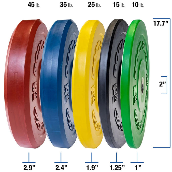 Body-Solid OBPXC Color Bumper Plates