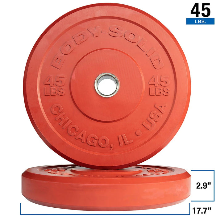 Body-Solid OBPXC Color Bumper Plates