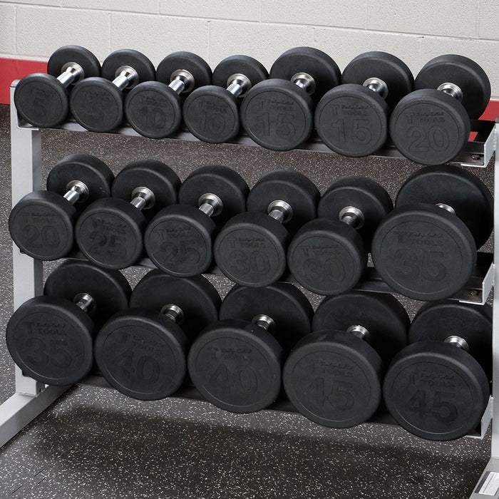 Body-Solid Round Rubber Dumbbells SDP