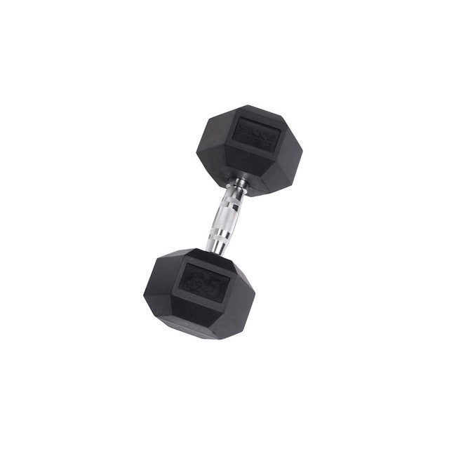 Body-Solid Rubber Hex Dumbbells SDR