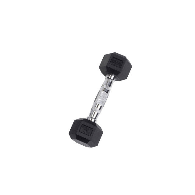 Body-Solid Rubber Hex Dumbbells SDR