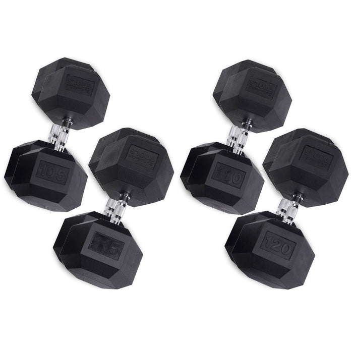 Body-Solid Rubber Hex Dumbbells SDR
