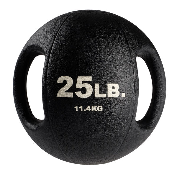 Body-Solid Tools 25lb. Dual Grip Medicine Ball BSTDMB25