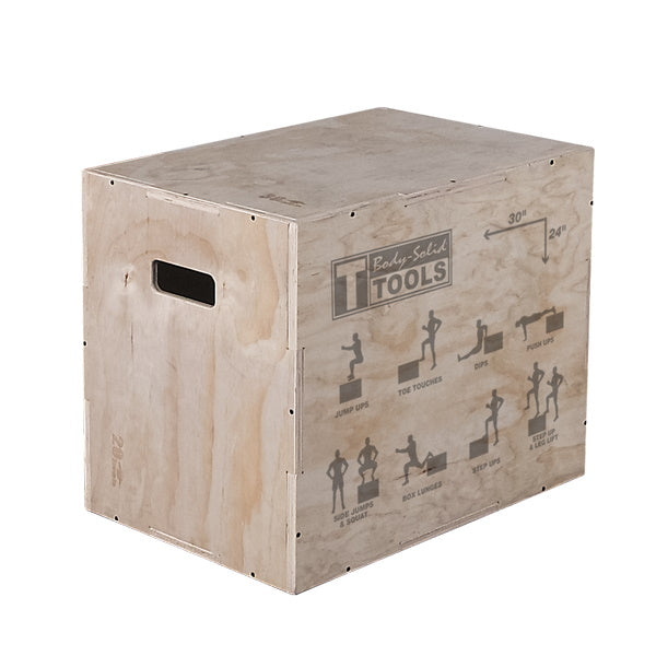 Body-Solid Tools 3-in-1 Wooden Plyo Box BSTWPBOX