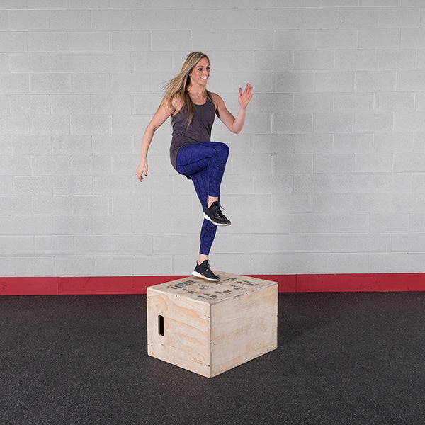 Body-Solid Tools 3-in-1 Wooden Plyo Box BSTWPBOX