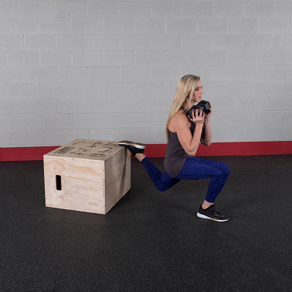 Body-Solid Tools 3-in-1 Wooden Plyo Box BSTWPBOX