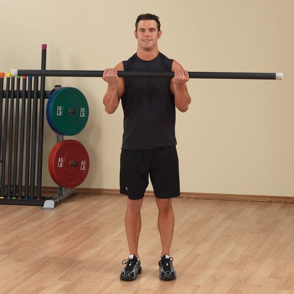 Body-Solid Tools 36lb. Gray Fitness Bar BSTFB36