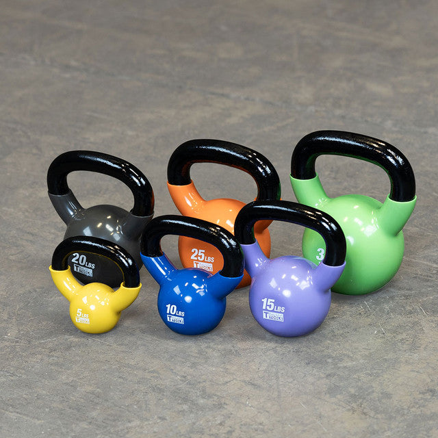 Body-Solid Vinyl Dipped Kettlebells KBV