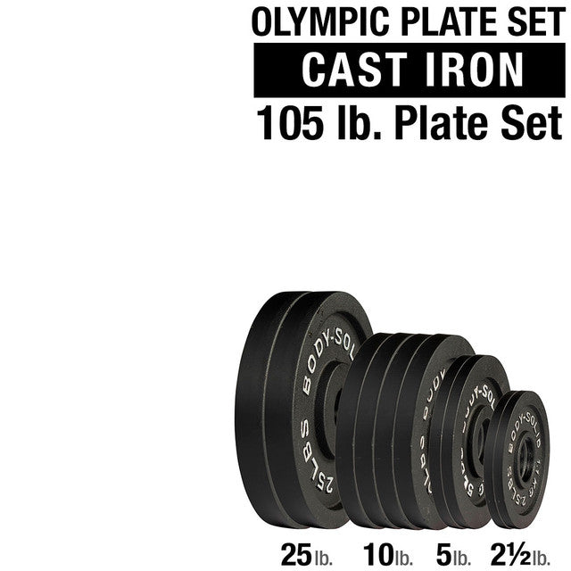 Body-Solid Cast Iron 2" Olympic Plates OPB