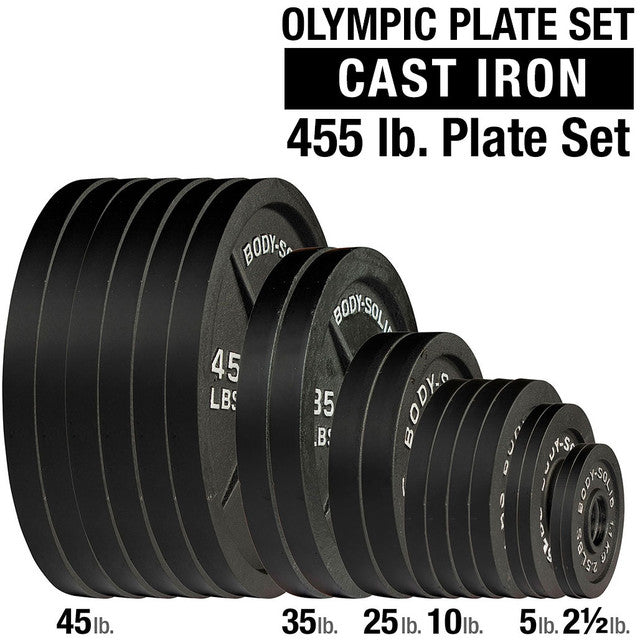 Body-Solid Cast Iron 2" Olympic Plates OPB