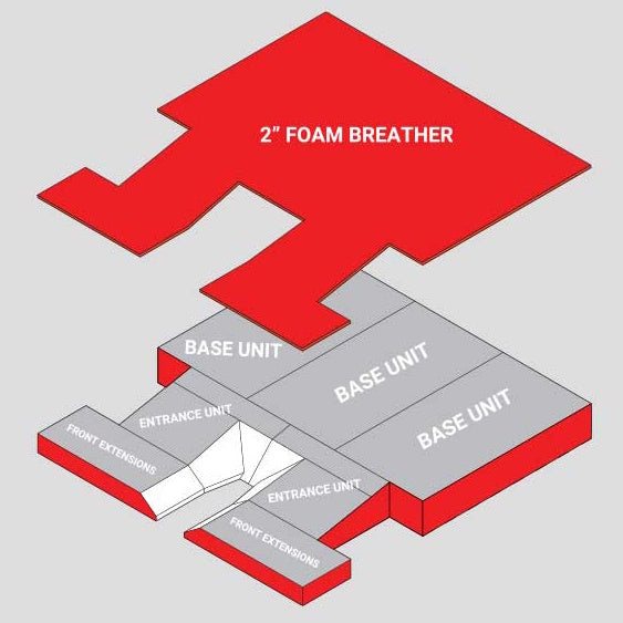 Fisher Athletic 2224 - Extreme Pole Vault Pit PV222428