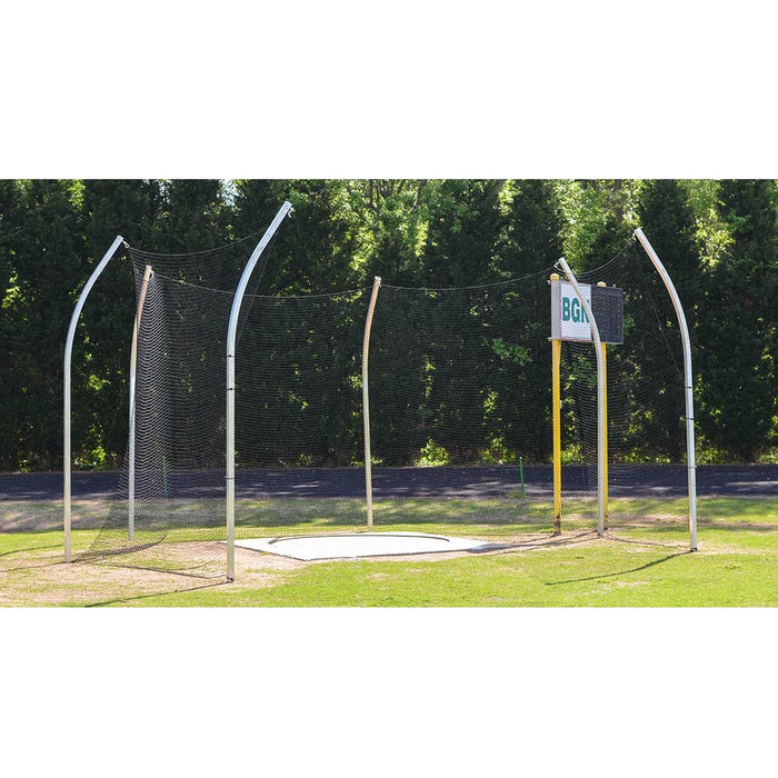 Fisher Athletic Aluminum Discus Cage with Ground Sleeve DC1300