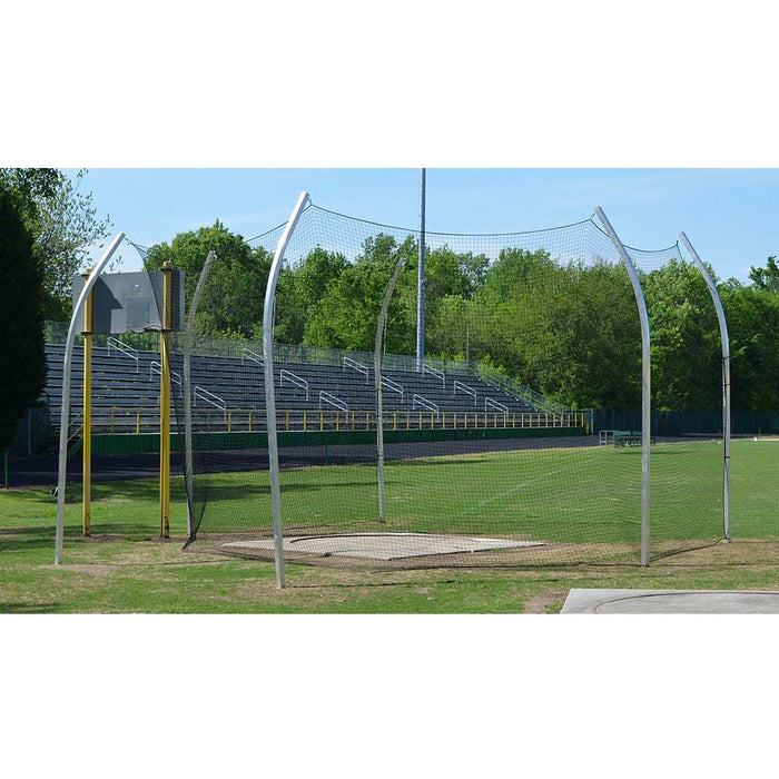 Fisher Athletic Aluminum Discus Cage with Ground Sleeve DC1300