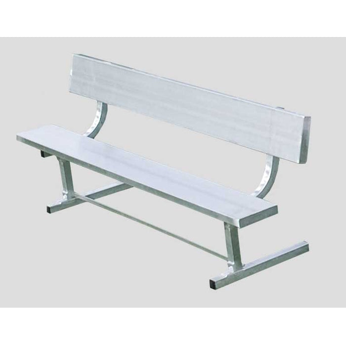 Fisher Athletic Aluminum Benches with backrest