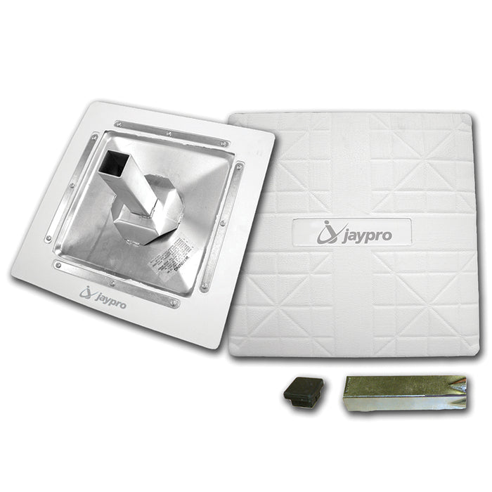 Jaypro Sports 15 in. L x 15 in. W x 3 in. H White Pro-Style Hollywood Baseball Base Set of 3 BB-500